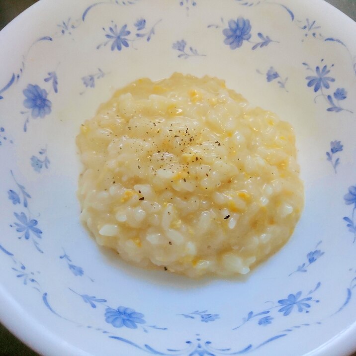 牡蠣鍋の〆にチーズリゾット